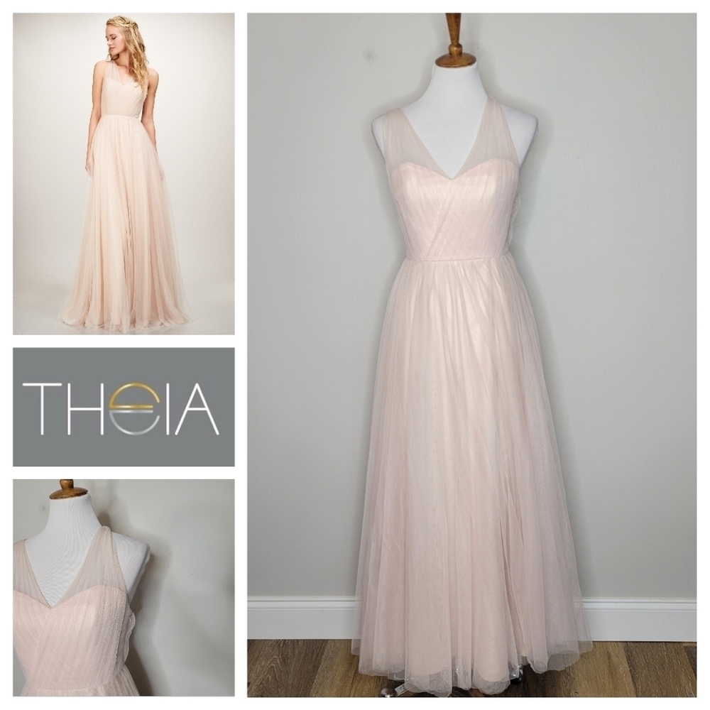 Theia Arya Tulle Bridesmaid Formal Dress Size 6